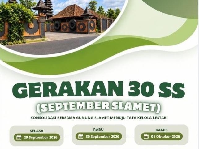 Tiga Hari Bicara Gunung Slamet, Gerakan 30 SS Satukan Hukum, Budaya dan Lingkungan